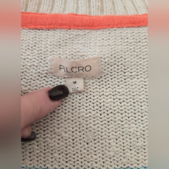 NWOT Pilcro by Anthropologie Icon Graphic Cardigan Sweater - Picture 14 of 15